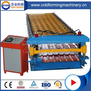 Double Layer Roof Tiles Roll Forming Corrugation Machine thumbnail-1