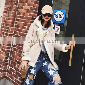 2016 Fashion Furable Coat Genuine Sheep Fur Double Face Fur Jackets thumbnail-3