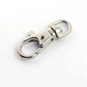 Metal Swivel Clasps Metal Lobster Claw Clasp Hook Key Rings and Keychain Make Your Own Key Ring thumbnail-1
