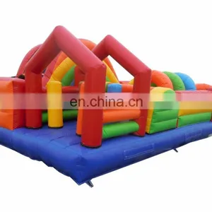 HI Colorful Inflatable Sports Games Tunnel Fun Inflatables Obstacle Course Games For Kids thumbnail-2