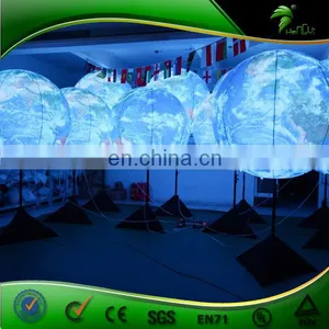 Superior Quality Tripod Stand Led Earth Inflatable Light Balloon , Decoration Outdoor Inflatable Stand Balloon thumbnail-1