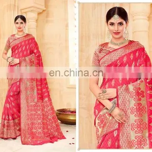 Partywear Silk Saree thumbnail-2