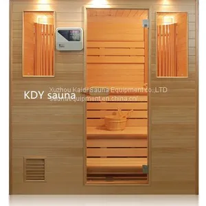 Hoe Use Traditional Solid Wood Wet Steam Sauna Room thumbnail-1