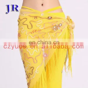 High Embroidery Net Cloth Belly Dance Waist Belt Y-2018# thumbnail-3