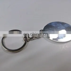 Zinc Alloy Casting Shiny Silver Plated Key Chain Customized Membership Key Chain With Specific Logo thumbnail-4