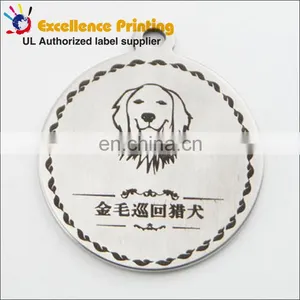 Fashion Zinc Alloy Custom Brand Logo Bag and Handbag Metal Tag Label Dog Tag thumbnail-2
