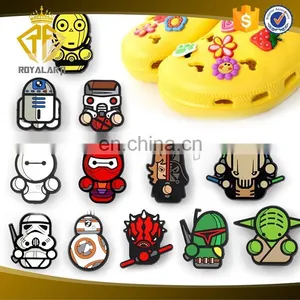 Hot Selling Fashion Soft PVC Shoe Buckle Shoe Decoration thumbnail-1