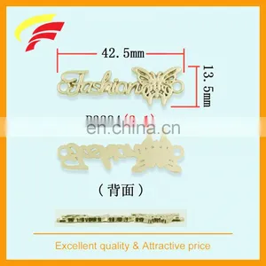 Zinc Alloy Cut Out 3D Logo Label , Metal Sewing Label With Custom Letters thumbnail-2