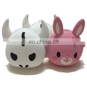 Women Girls Bunny Coin Purse Cartoon Silicone Rabbit Change Purse Change Coin Wallet Bag thumbnail-6