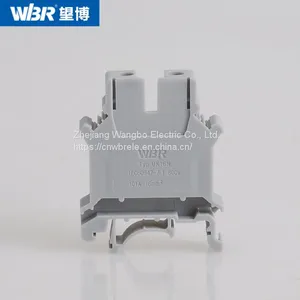 Din Rail Terminal Blocks UK16N Pure Copper Connector Screw Terminal Block thumbnail-2