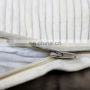 Super Soft Decor Throw Pillows Striped Velvet Cushion Cover Decorative Square Striped Warm Pillow Cases thumbnail-3
