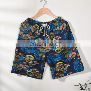 Summer Cotton and Linen Printed Pants Casual Sports Loose Large Size Quick-drying Shorts Thin Men's Beach Pants thumbnail-5