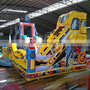 Giant Robot Inflatable Jump and Slide Bouncer ,Inflatable Large Slide For Commercial Event thumbnail-5