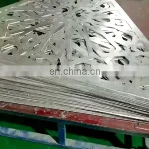 Low Price Perforated Metal Fencing Aluminum Laser Cut Fence Panel For Decoration thumbnail-1
