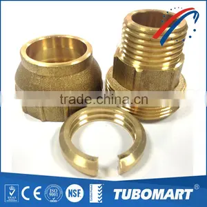 2016 Female / Equal Straight DZR Brass Screw Fittings for PE Pipes thumbnail-2