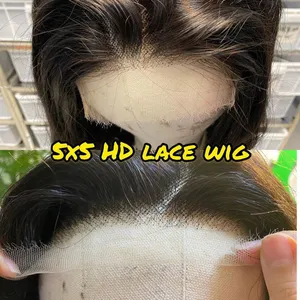 KHH hd Lace Front Human Hair Wigs for Black Women Indian Hair Transparent Lace Wig thumbnail-1