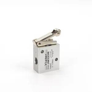 JM-07 3/2 Way Roller Lever Pneumatic Switch Air Control Valve Mechanical Valve thumbnail-1