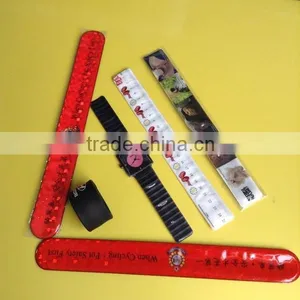2015 Hot Sales Customized Promotional Reflective Slap Wrist Bands thumbnail-5