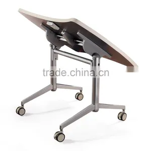 New Design Folded Aluminum Desk Meeting Hall Table With Wheels HD04A1-E thumbnail-3