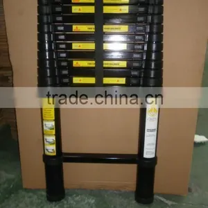 3.85m Telescopic Ladder With Black Color Surface thumbnail-1