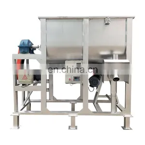 Best Price 800l Horizontal Industrial Stainless Steel Dry Powder Ribbon Blender Mixer / Mixing Machine thumbnail-1