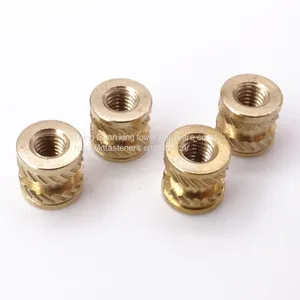 Custom Brass Melt Insert Knurled Nut thumbnail-1