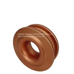 Outdoor Off-road Vehicle Aluminum Alloy Winch Pulley Trailer Rescue Traction Circular Pulley Car Modified Pulley 10T thumbnail-5