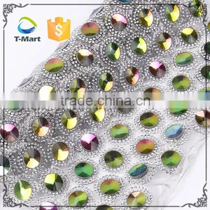China 24*40cm Hot Fix Adhesive Bling Rhinestone Stickers For Shoes thumbnail-4