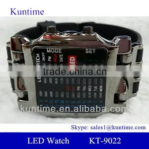 Crab Style Men's LED Black Rubber Band Wrist Watch thumbnail-1
