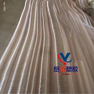 Ventilation and Dust Removal PU Steel Wire Transparent HoseAnti-static Precipitator PU PipeWoodworking Machinery Special Pipe Color Can be Customized thumbnail-5