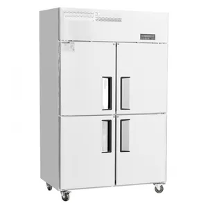Commercial Freezer Direct Cooling Stainless Steel Air Cooling Double/four Door Upright Chiller or Freezer thumbnail-1