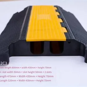 Jiulei Brand Jl-xc-2c3, Road Surface Cable Cover Plate, Dimensions: Length 800mm × Width 430mm × Height 70mm, Inside the Groove: Groove Width 50mm × Groove Height 50mm × 2 Wire Grooves thumbnail-3