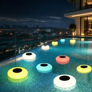 UFO 16 Color Changing Solar Floating Light Waterproof LED Garden Lamp LED Solar Light IP65 for Outdoor Floating Pool Light thumbnail-2