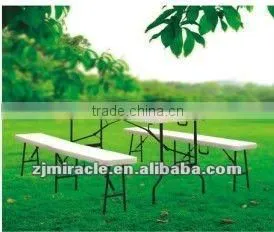 White Outdoor Table and Chair thumbnail-1