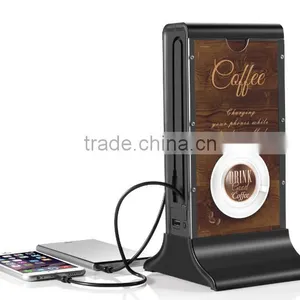 2016 Newest Table Top Charger 41600mAh Mobile Power Bank Suitable for the Restaurant/coffee Shop thumbnail-5