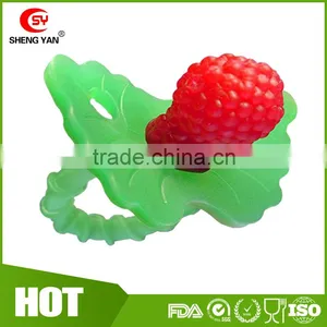 BPA Free Red Silicone Baby Berry Teether Wholesale thumbnail-1