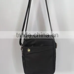 2016 High Quality Plain Design Men Small Black Shoulder Bags thumbnail-1