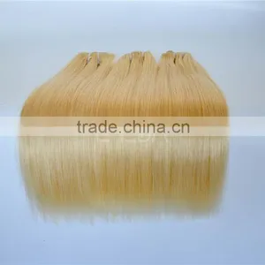 Dark Ash Blonded Virgin Asian Remy Hair Golden Blonde Remy Hair Weft Supplier's Choice thumbnail-1