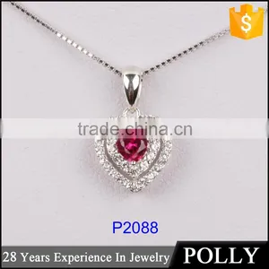 2015 New Design Silver Jewelry for Girl 925 Sterling Silver Pendent Necklace thumbnail-1