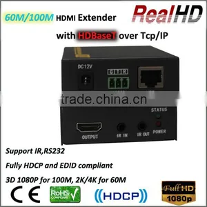 4Kx2K/ 3D 1080P Hdbaset 1.4v Hdmi ir Extender Ikv373 60M 100m With Rs232 thumbnail-1