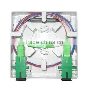 China Manufacturer FTTH Fiber Optical Socket Panel 2 SC Adapter thumbnail-3