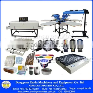 6 Color 6 Station Roll to Roll Screen Printing Machine Equipment All Kits thumbnail-1