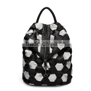2015 Autumn Top Grain Genuine Leather Backpack Fashion Cattlehide Women Backpack thumbnail-4