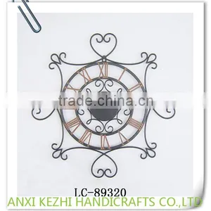 LC-89232 Antique Round Wall Clock Big Size Roman Numerals Wall Clock Quality Choice thumbnail-4