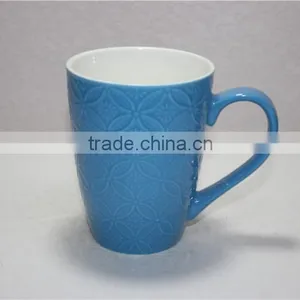 Normal Shape Yellow Colour 13 oz Ceramic Coffee Mug thumbnail-3