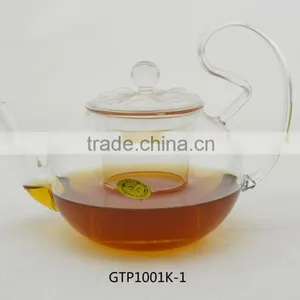 Heat Resistant Glass Teapot With Infuser thumbnail-1