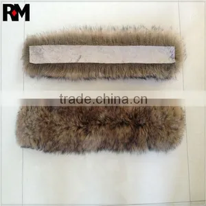 Sheepskin Copied in Raccoon Fur Strips thumbnail-1