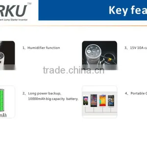 New Arrival Carku Epower-21 10000mAh Power Bank Humidifier With 12V Car Battery Charger Jump Starter thumbnail-5
