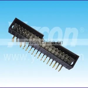 Dongguan Factory Price 2.54mm Pitch Fine Quality Dual Row Right Angle Box Header thumbnail-4