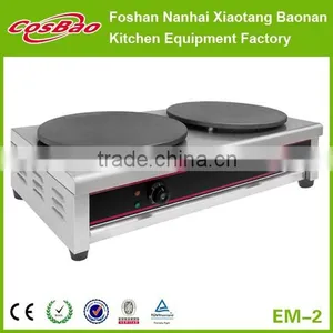 Commercial Double Heads Electric Crepe Maker Pancake Machine With CE Approval 400mm Plates thumbnail-1